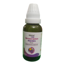 Bottle of Krigs 122 drops for nervous system disorders on a white background