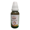 Bottle of Krig's 40 UTI Drops on a white background