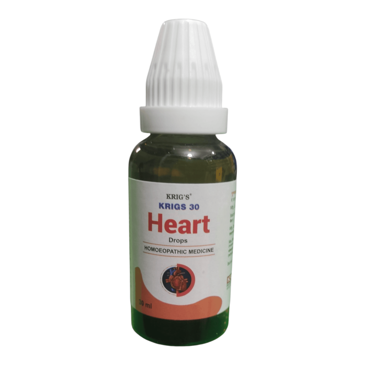 KRIG'S 30 HEART DROPS HOMEOPATHIC MEDICINE 30ML. - Liquid - Bhanu Pratap