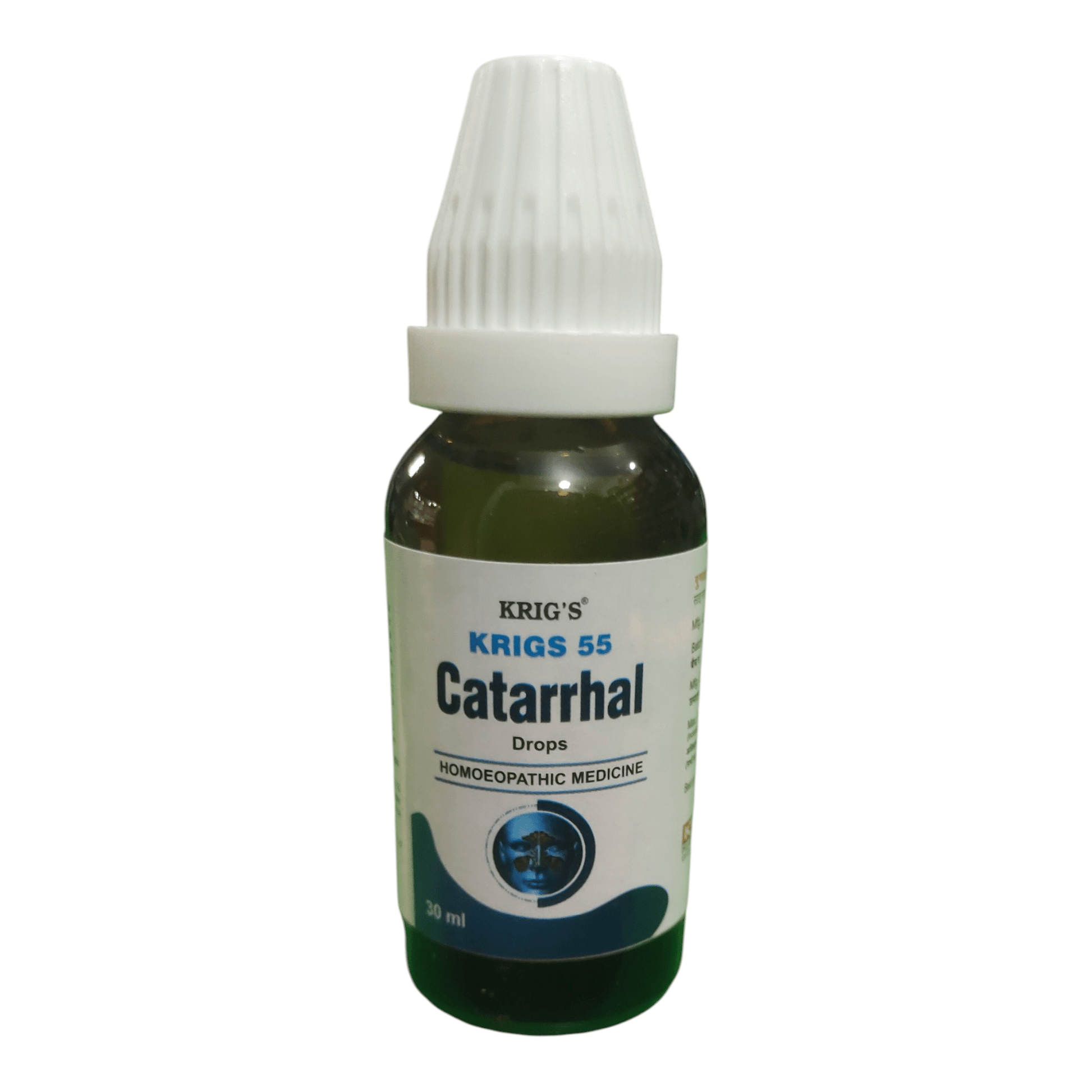 KRIG'S 55 CATARRHAL DROPS HOMEOPATHIC MEDICINE 30ML - Liquid - Bhanu Pratap