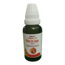 Bottle of Krig's 75 Pain in Legs Drops on a white background