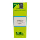 SBL homoeopathic medicine box with green and white design on a white background