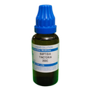 Bottle of Baptisia Tinctoria 200C on a white background