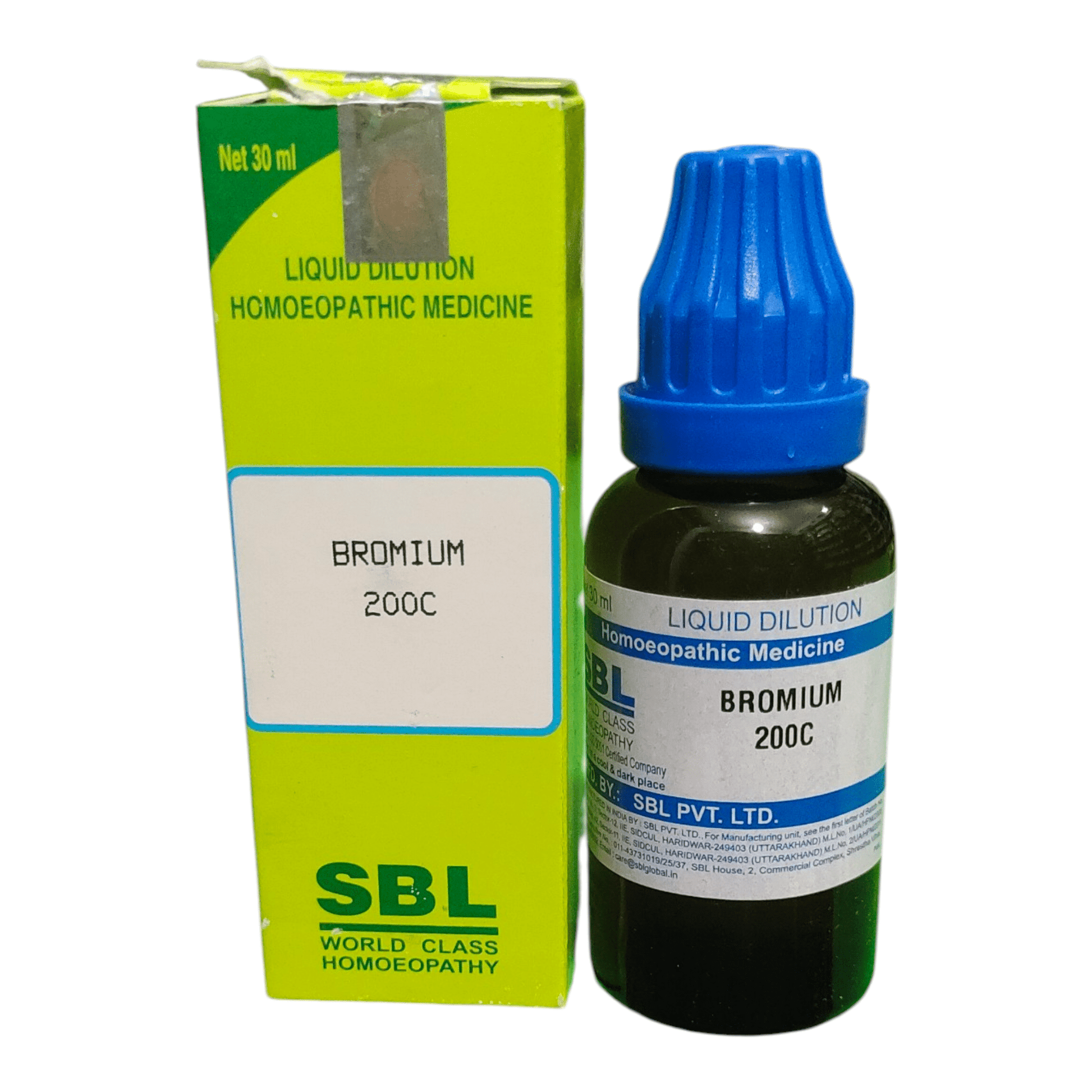 SBL BROMIUM 200C HOMEOPATHIC MEDICINE 30ML - Liquid - Bhanu Pratap