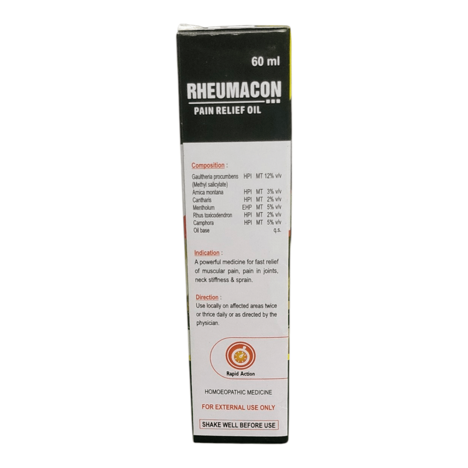 HAPDCO RHEUMACON PAIN RELIEF OIL 60ML - OIL - Bhanu Pratap