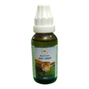 Bottle of Baericke's Heat Drops with a cow illustration on a white background