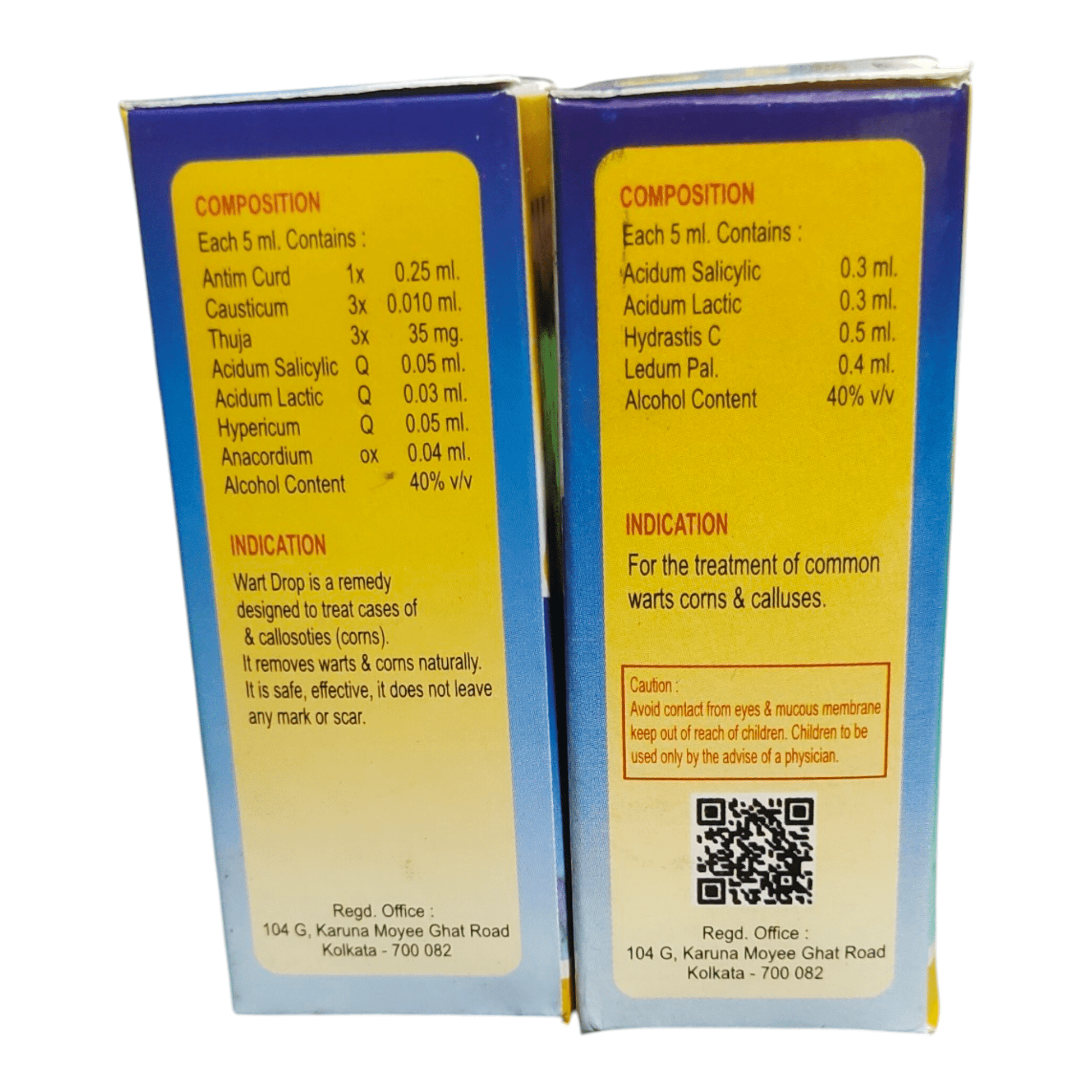 RHL WART DROP 30ML AND WART LOTION 15ML HOMEOPATHIC MEDICINE - Liquid - Bhanu Pratap
