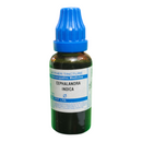 Bottle of Cephalandra Indica mother tincture with a blue cap on a white background