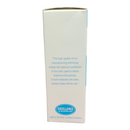 Product packaging with text on a white background