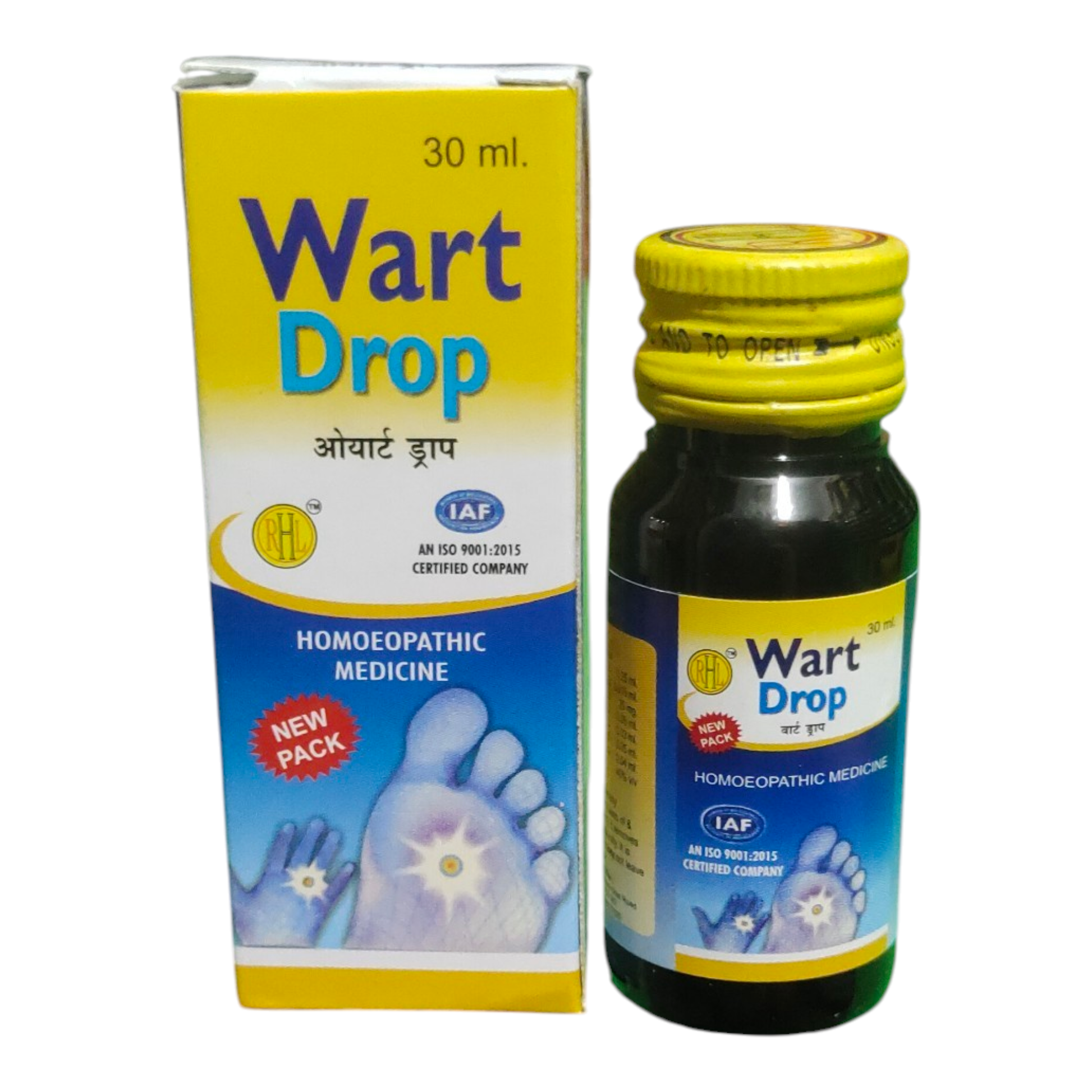 RHL WART DROP HOMEOPATHIC MEDICINE 30ML - Liquid - Bhanu Pratap