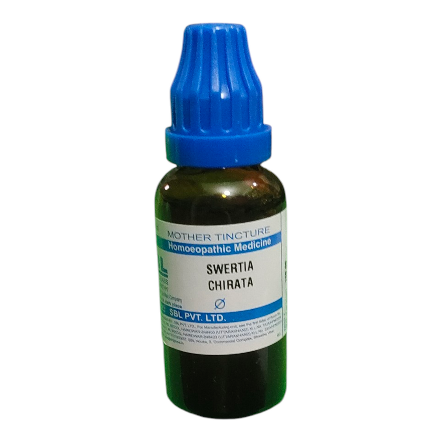 SBL Swertia Chirata Q Mother Tincture 30ml – Homeopathic medicine for liver health, digestion, fever, and detox support"