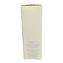 Back view of a white rectangular box with text on a white background