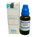 SBL Calendula officinalis homeopathic medicine bottle and packaging on a white background
