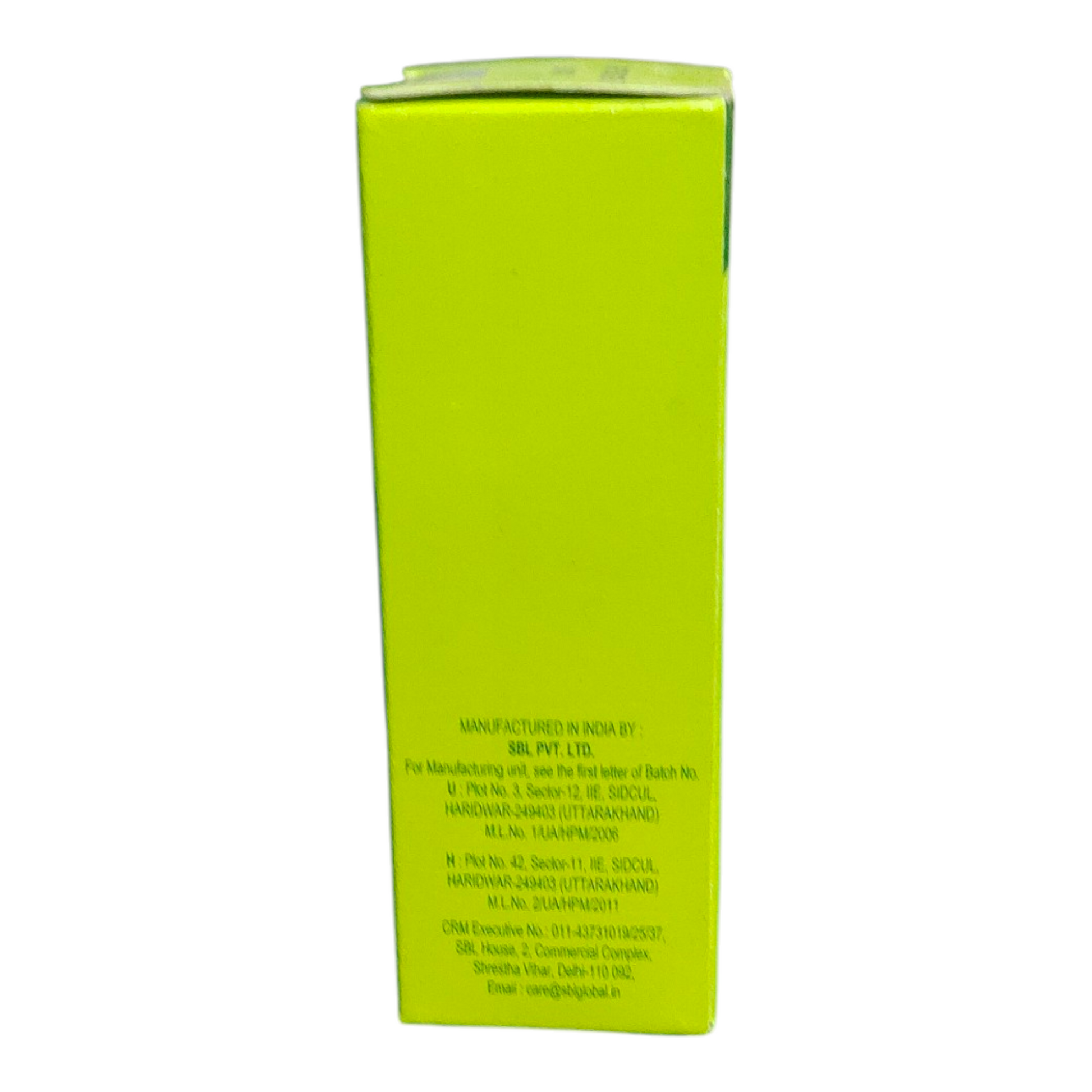 Green box with text on a white background