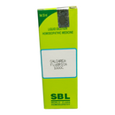 Green box of SBL Calcarea Fluorica 1000C homeopathic medicine on a white background