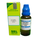 SBL Calcarea Fluorica 1000C homeopathic medicine bottle and packaging on a white background