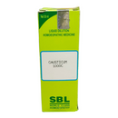 SBL homeopathic medicine box with green and white design on a white background