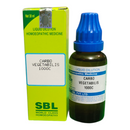 SBL Carbo Vegetabilis 1000C homeopathic medicine bottle and packaging on a white background