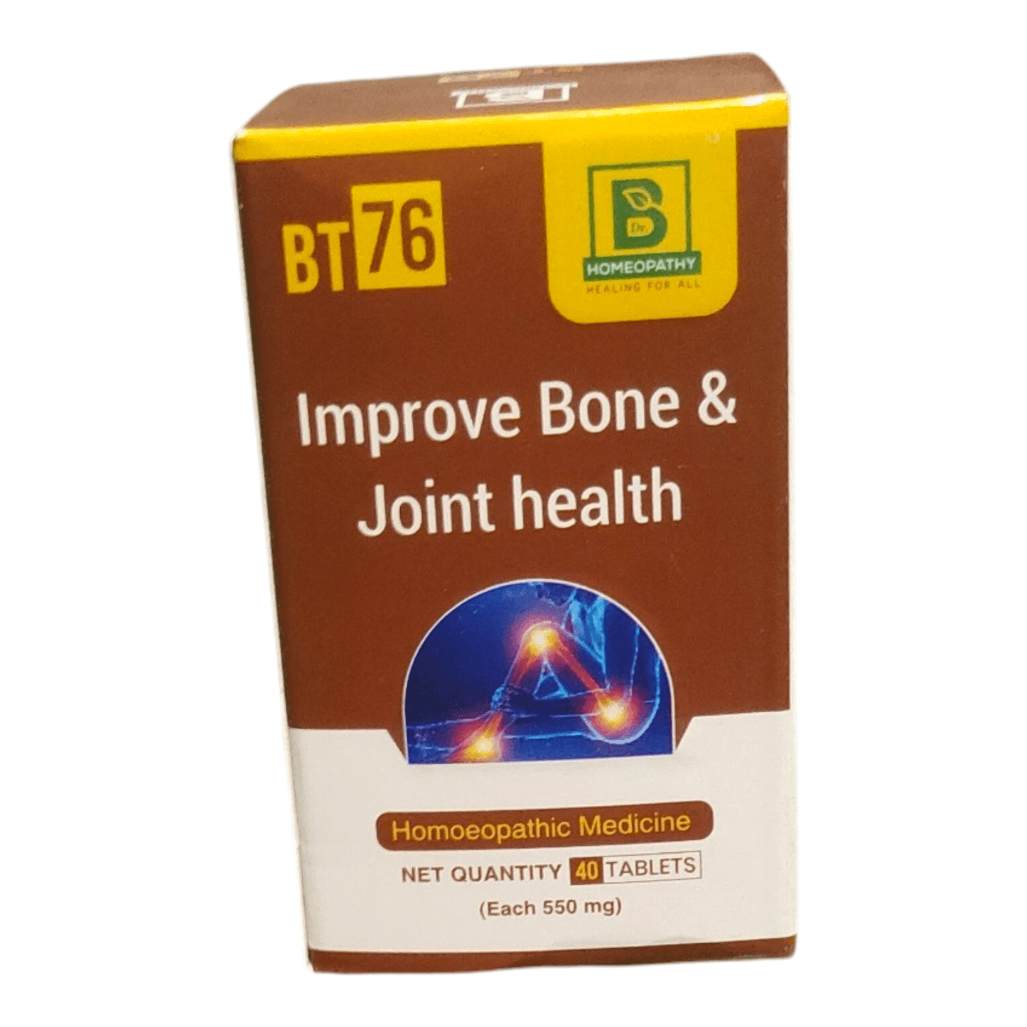 BT 76 IMPROVE BONE & JOINT HEALTH HOMEOPATHIC MEDICINE 40TAB - TABLETS - Bhanu Pratap