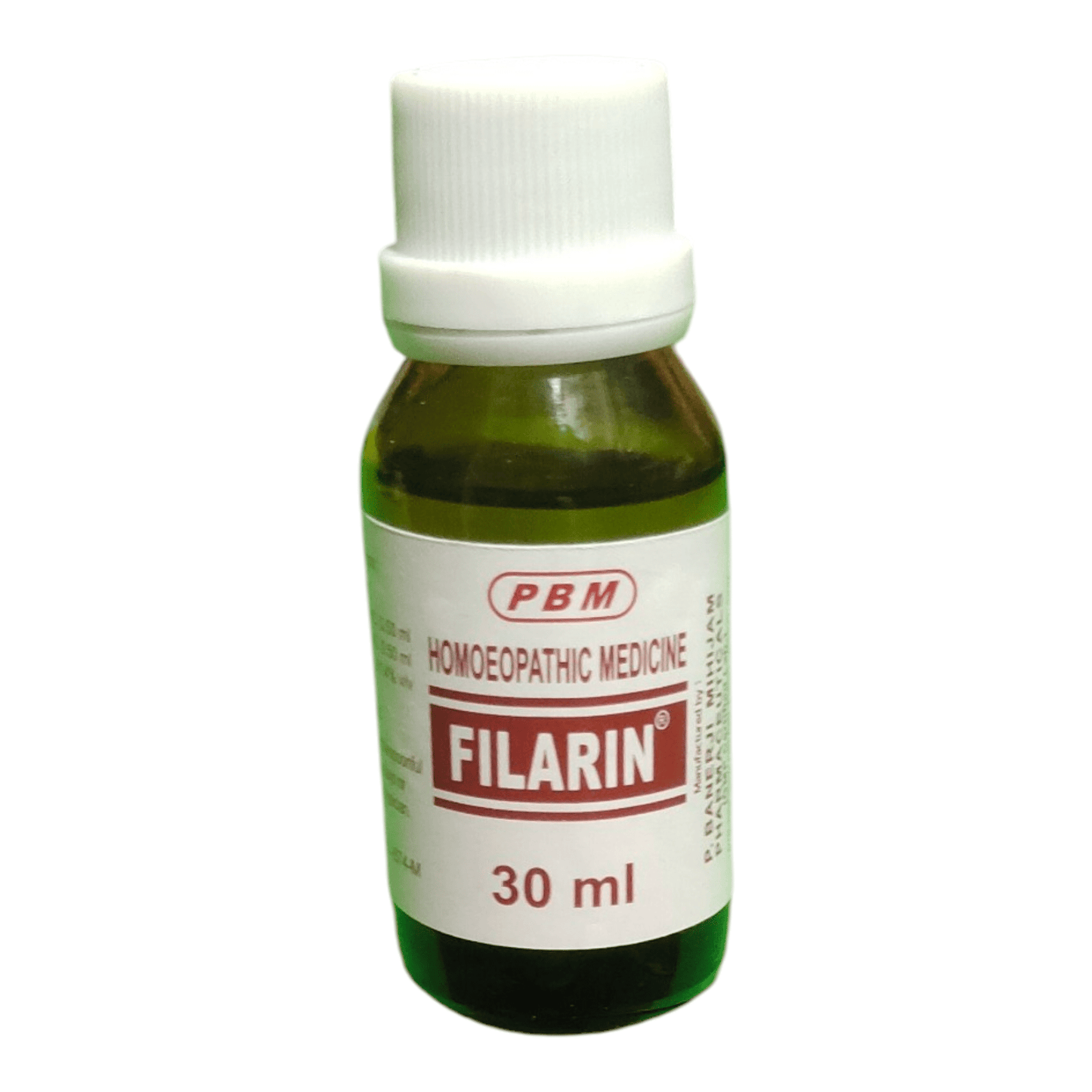 PBM FILARIN DROPS HOMEOPATHIC MEDICINE 30ML - Liquid - Bhanu Pratap