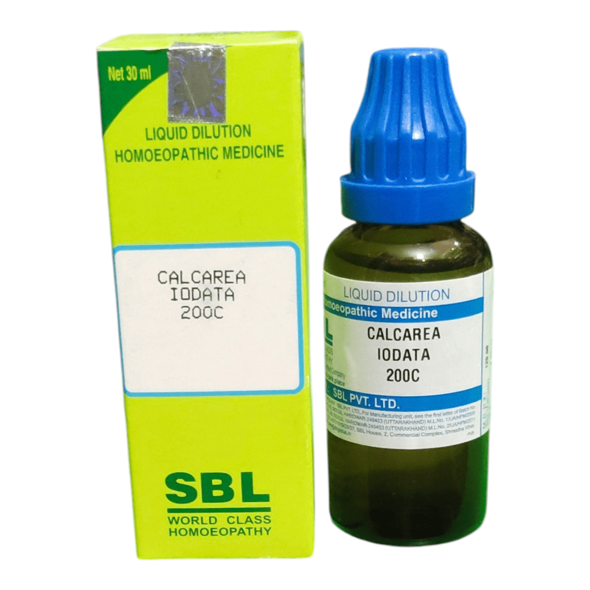 SBL CALCAREA IODATA 200C HOMEOPATHIC MEDICINE 30ML - Liquid - Bhanu Pratap