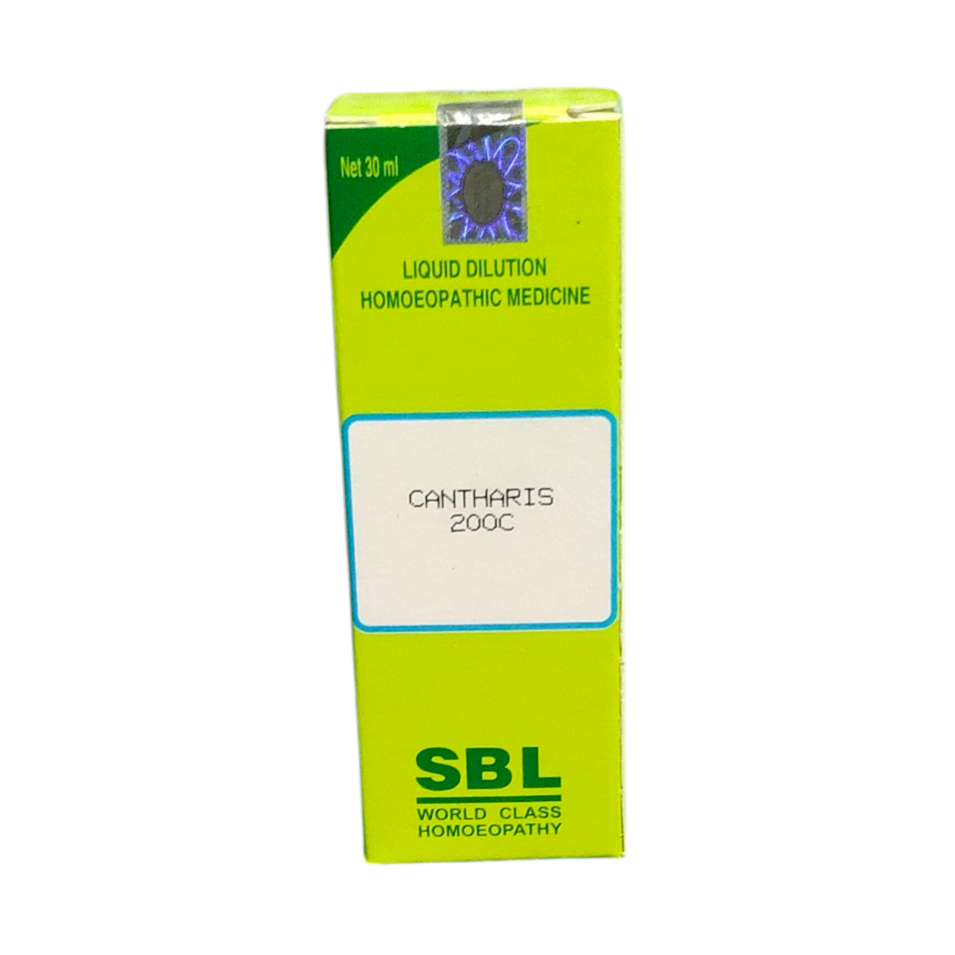 "SBL Cantharis 200C 30ml – Homeopathic medicine for UTI, burning urination, bladder infection, and urinary support"