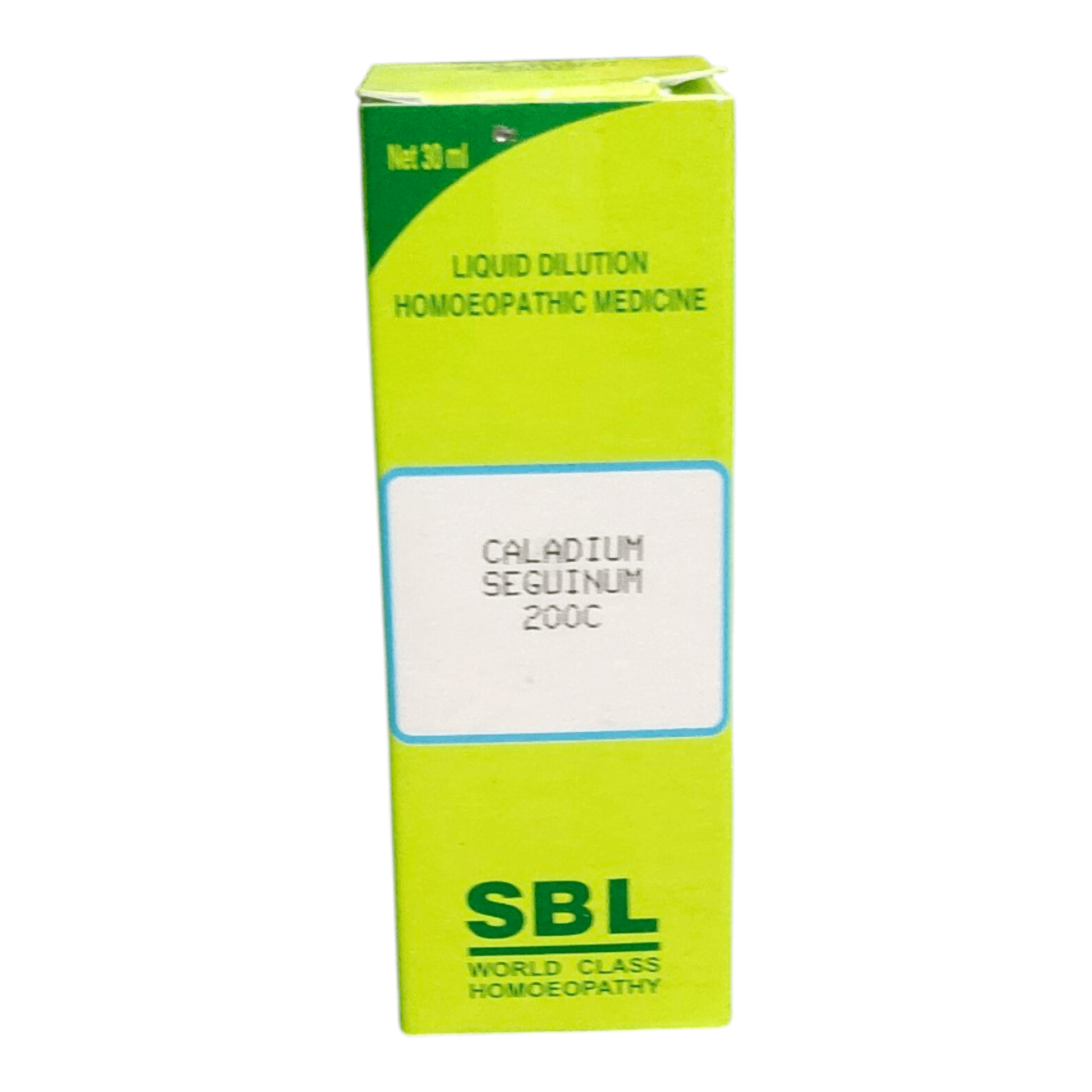 SBL CALADIUM SEGUINUM 200C HOMEOPATHIC MEDICINE 30ML - Liquid - Bhanu Pratap