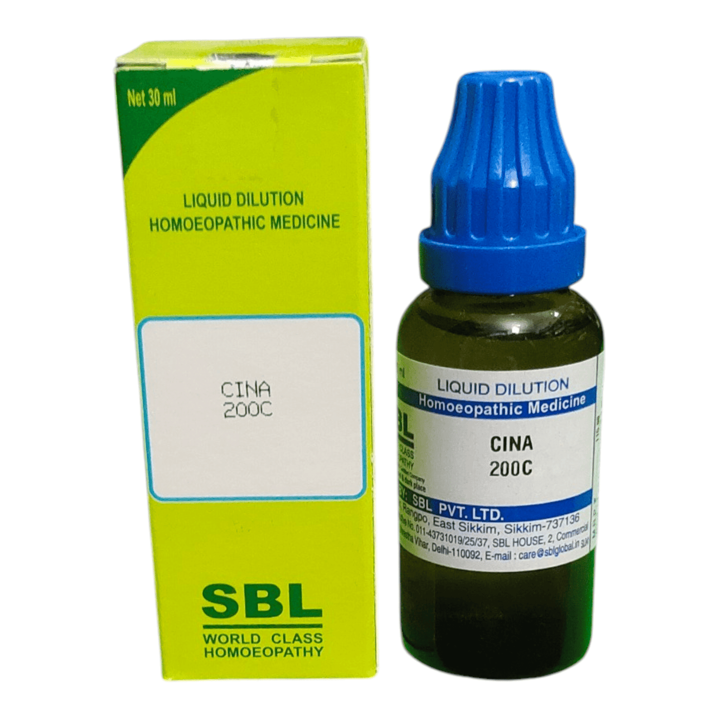 SBL CINA 200C HOMEOPATHIC MEDICINE 30ML - Liquid - Bhanu Pratap