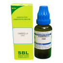 "SBL Chamomilla 200C 30ml – Homeopathic medicine for teething pain, baby colic, irritability, and toothache relief"