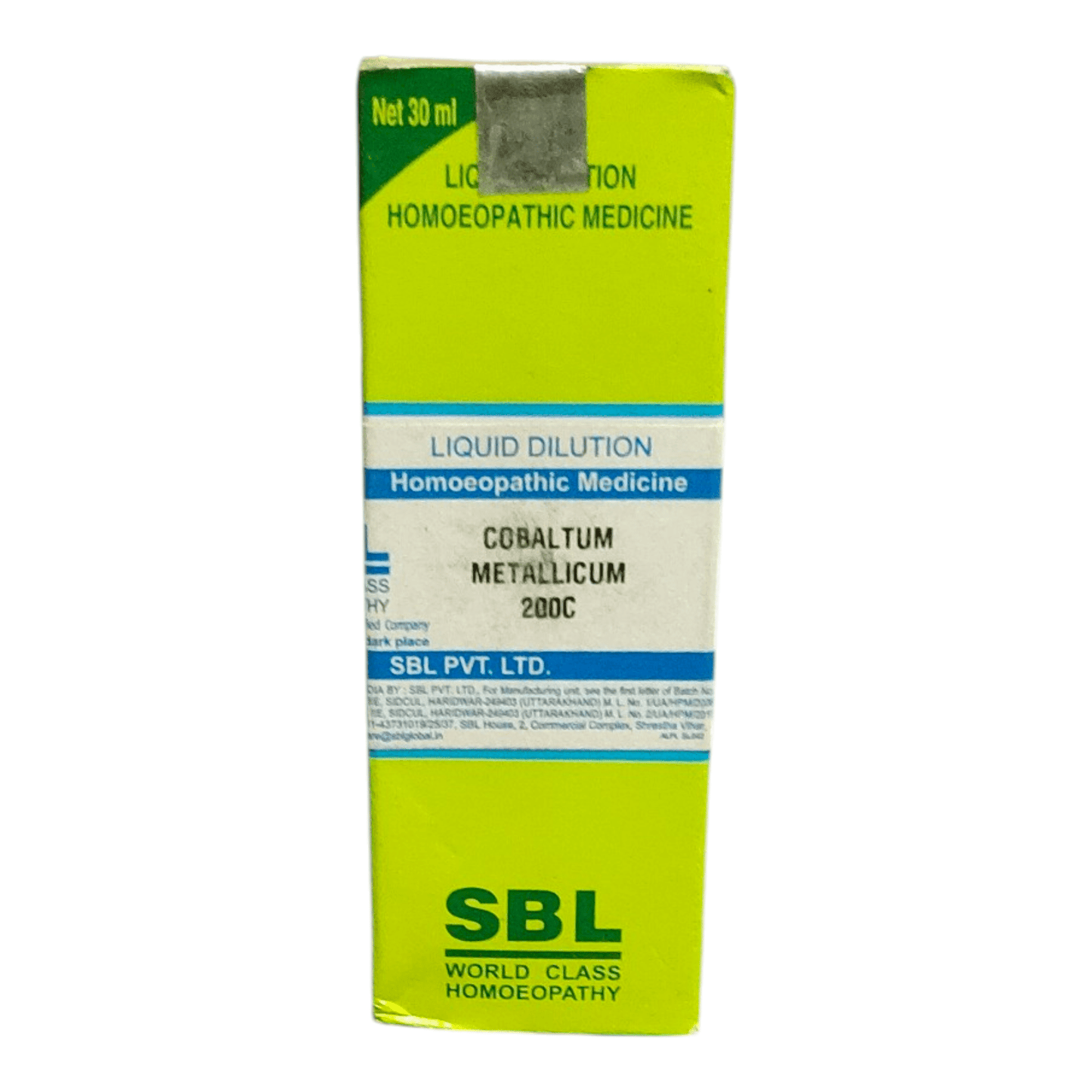 SBL COBALTUM METALLICUM 200C HOMEOPATHIC MEDICINE 30ML - Liquid - Bhanu Pratap