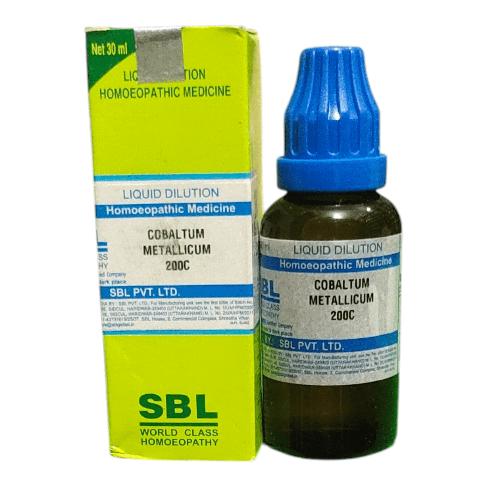 SBL COBALTUM METALLICUM 200C HOMEOPATHIC MEDICINE 30ML - Liquid - Bhanu Pratap