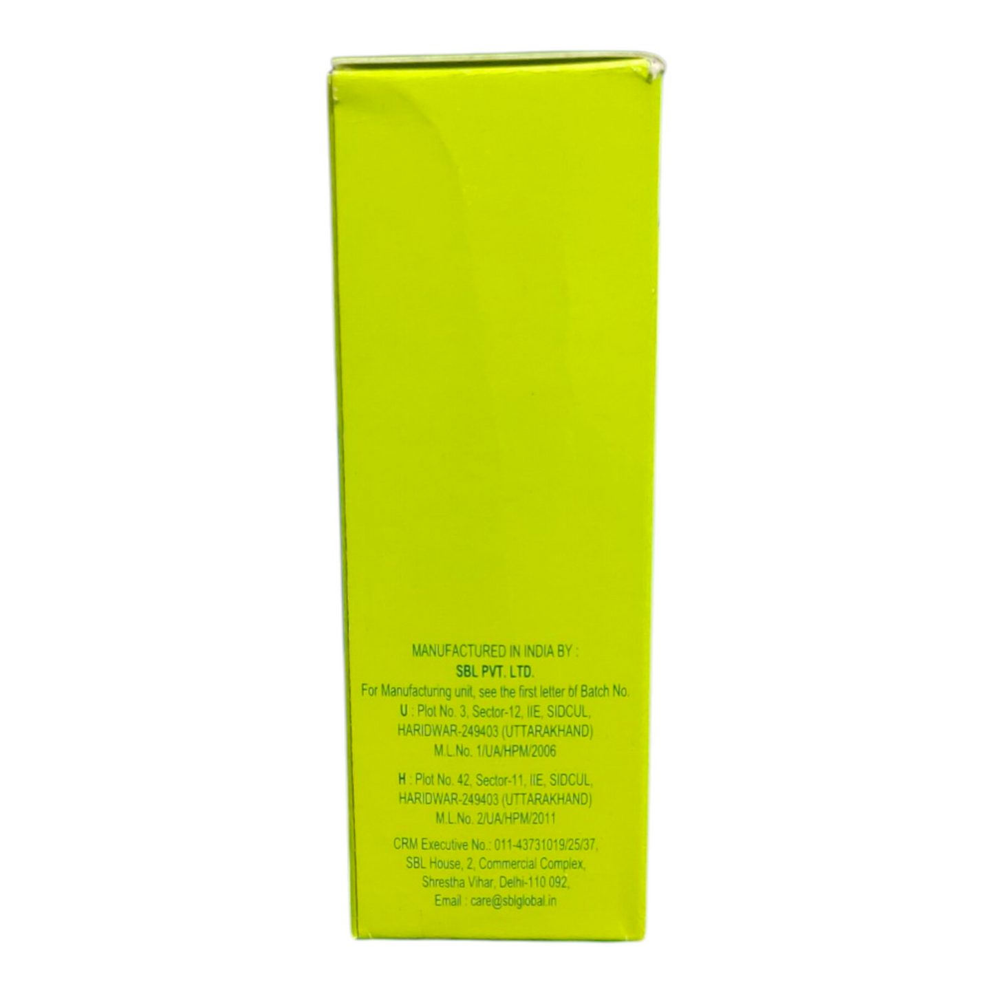 Green box with text on a white background