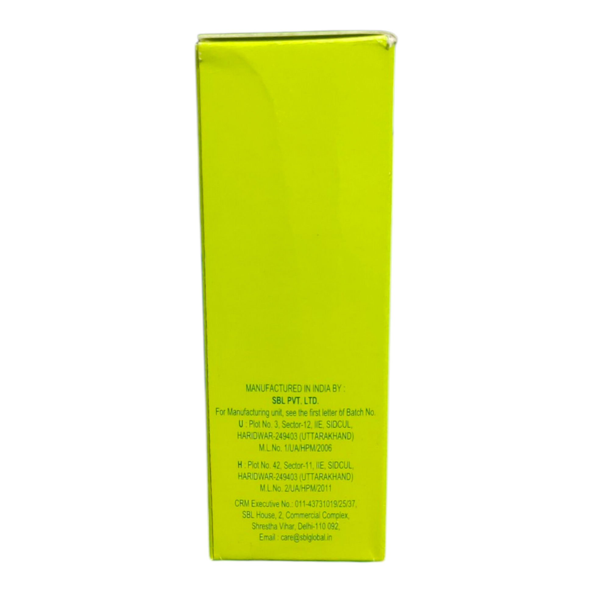 Green box with text on a white background