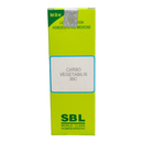 SBL Carbo Vegetabilis 30C homeopathic medicine box on a white background