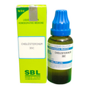 SBL Cholesterinum 30c homeopathic medicine bottle and packaging on a white background