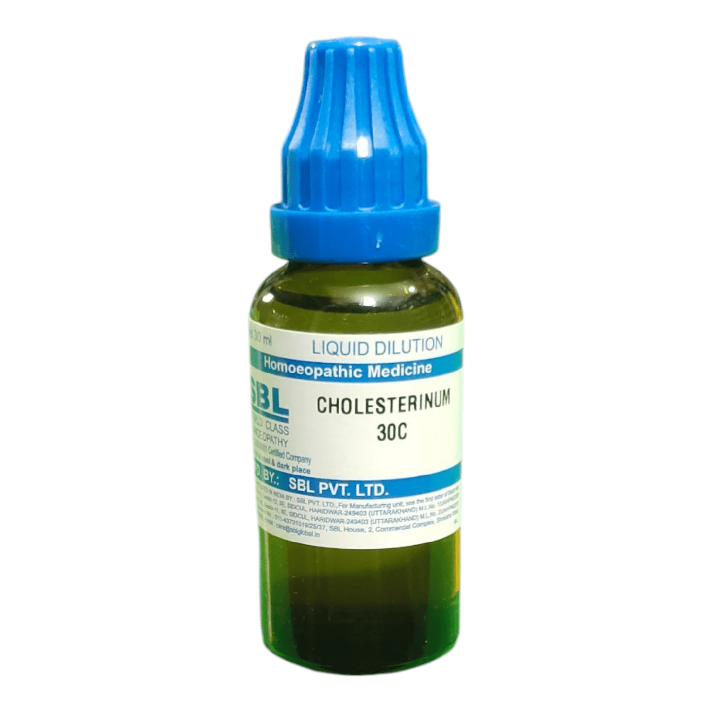 SBL CHOLESTERINUM 30C HOMEOPATHIC MEDICINE 30ML - Liquid - Bhanu Pratap