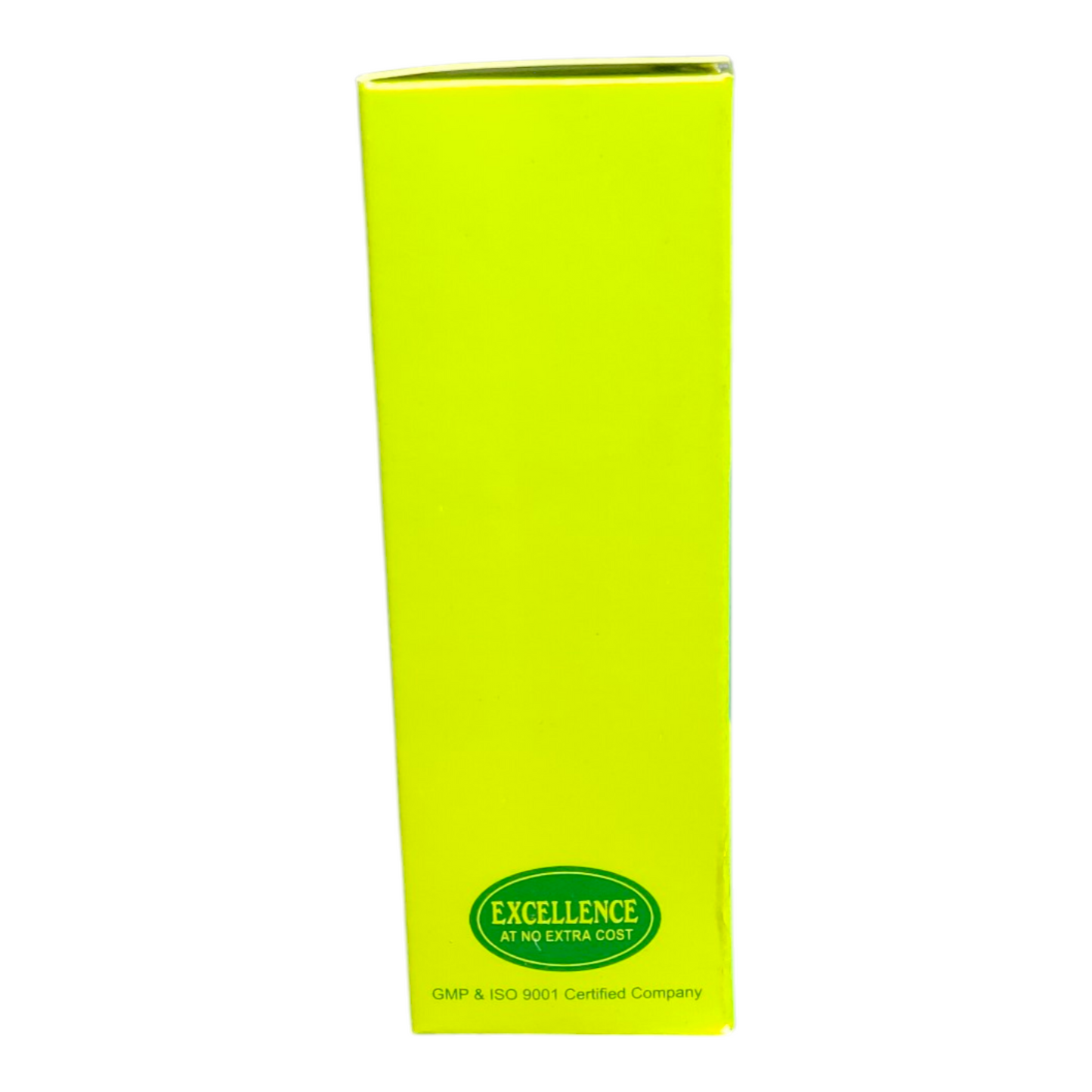 Yellow box with 'Excellence' logo on a white background