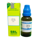 SBL Croton Tiglum 30C homeopathic medicine bottle and packaging on a white background