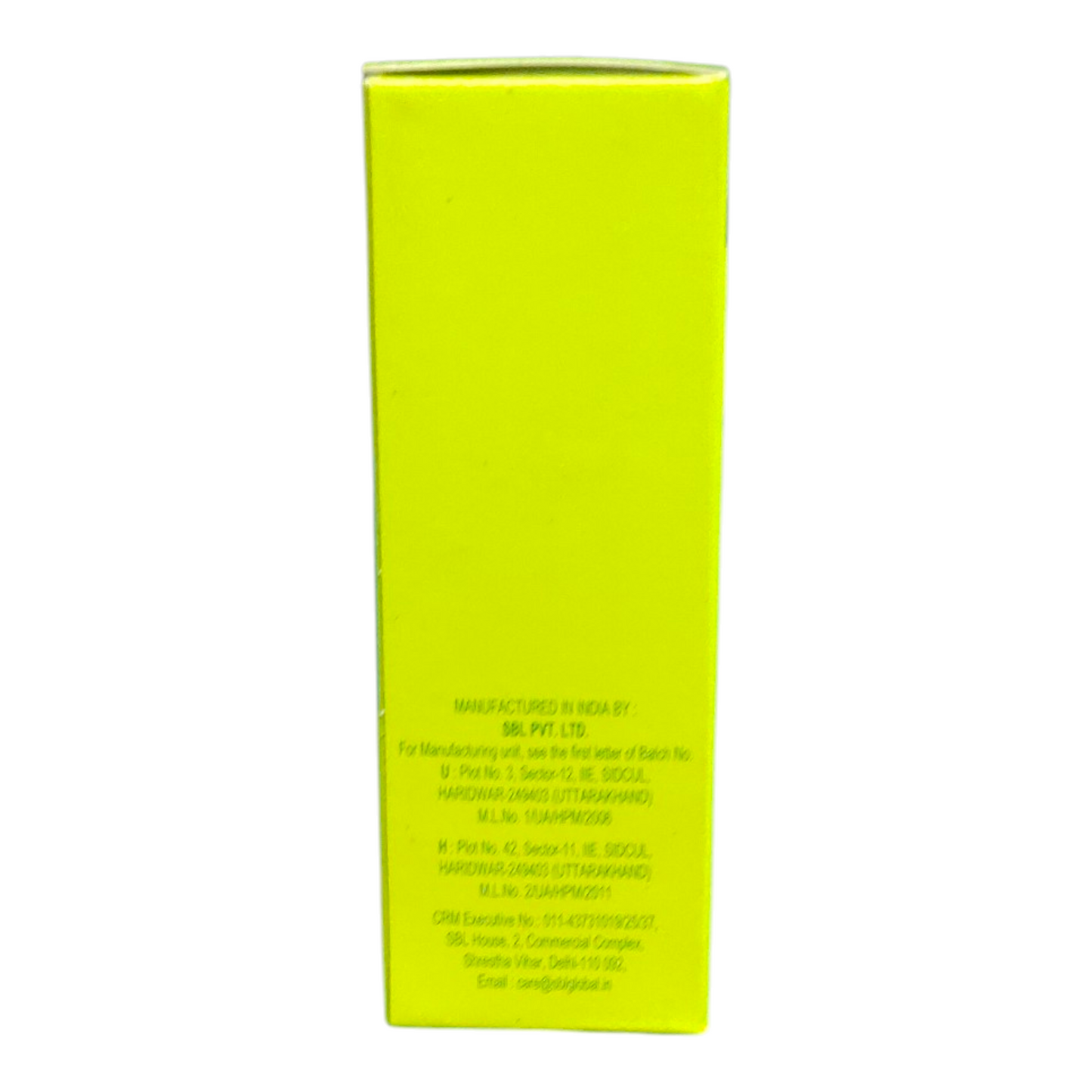 Yellow box with text on a white background