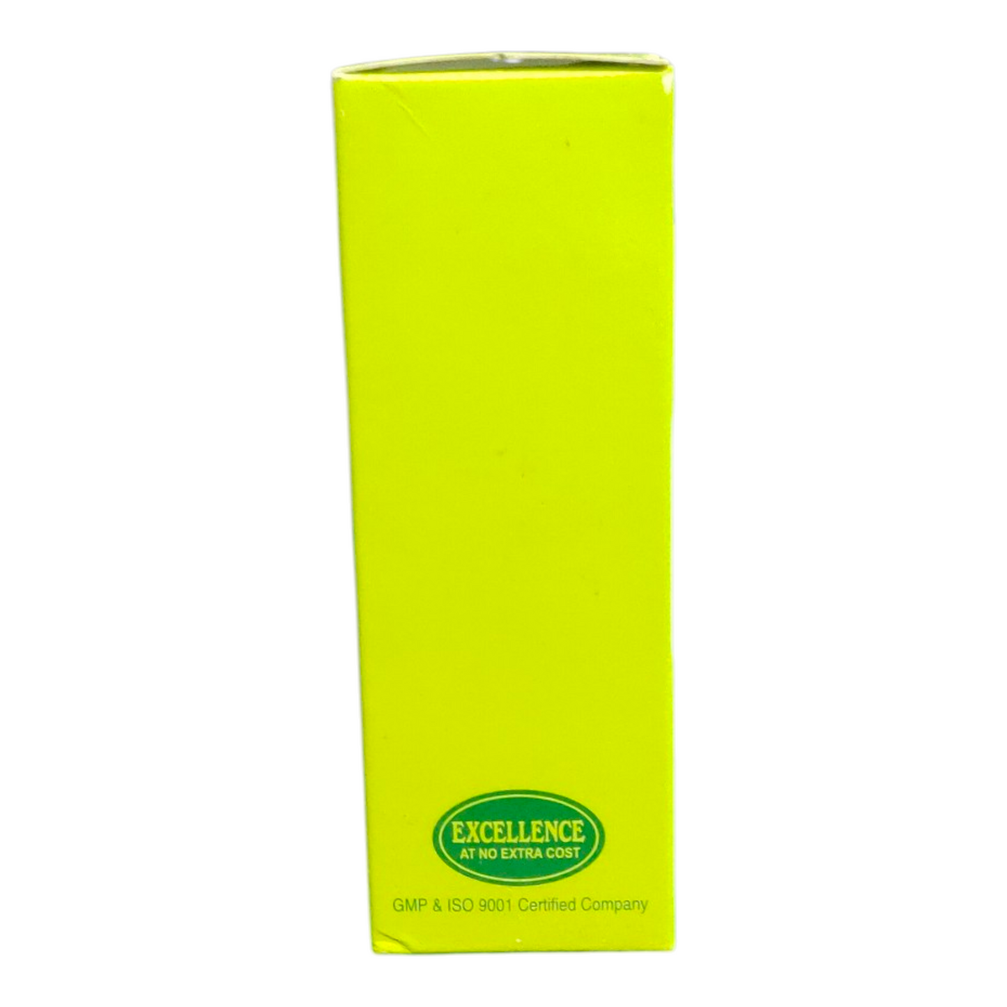 Yellow box with 'Excellence' logo on a white background
