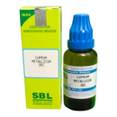 SBL Cuprum Metallicum 30C homeopathic medicine bottle and packaging on a white background