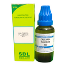 SBL Calcarea Fluorica 30C homeopathic medicine bottle and packaging on a white background