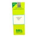 SBL Capsicum Annnum 30c homeopathic medicine box on a white background