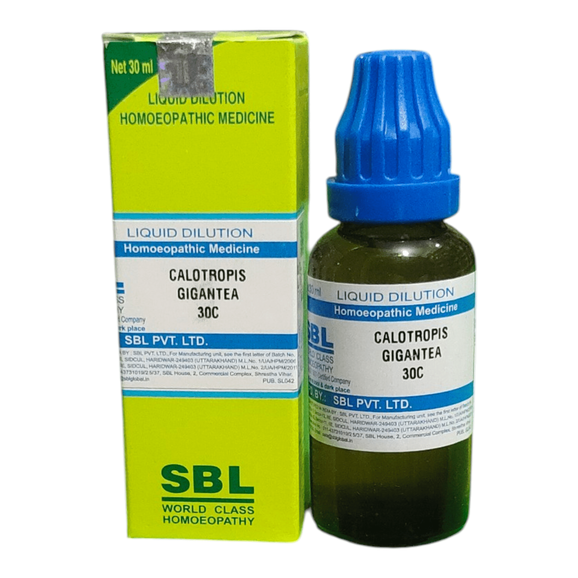SBL CALOTROPIS GIGANTEA 30C HOMEOPATHIC MEDICINE 30ML - Liquid - Bhanu Pratap