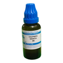 Bottle of Calotropis Gigantea 3C liquid dilution with blue cap on a white background