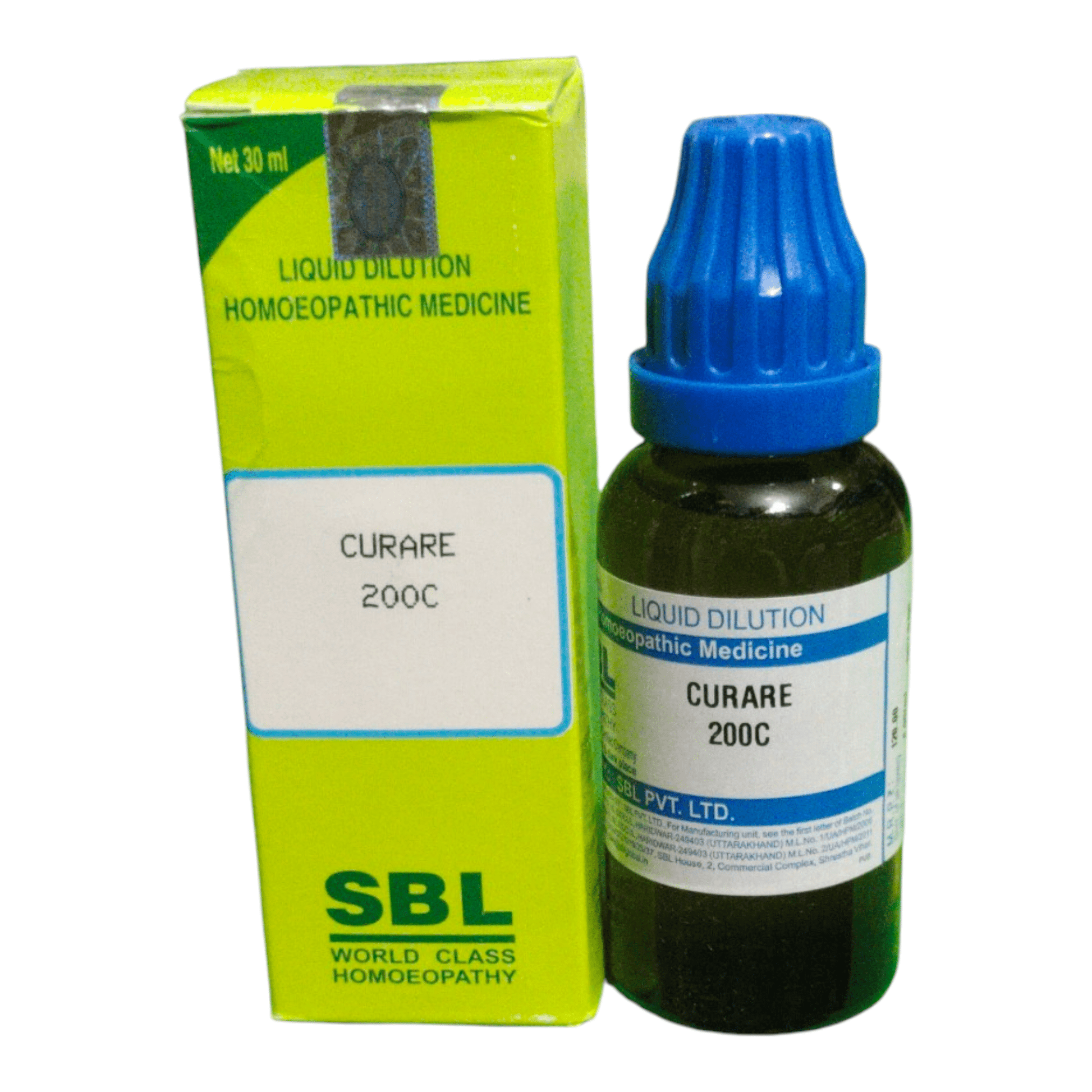 SBL CURARE 30C HOMEOPATHIC MDICINE 30ML - Liquid - Bhanu Pratap