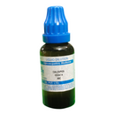 Bottle of Calcarea Iodata 3C liquid dilution with blue cap on a white background
