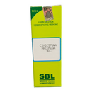 SBL homeopathic medicine box with green and white design on a white background