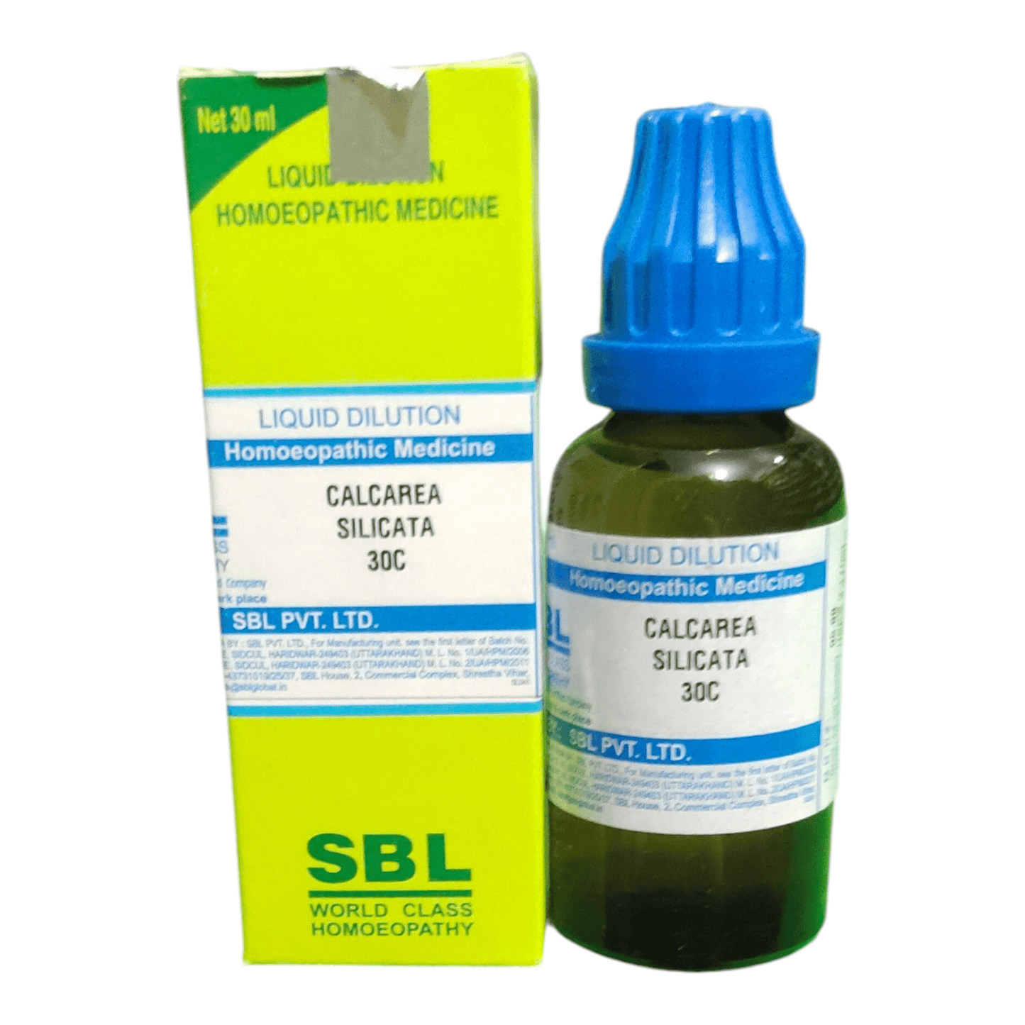 SBL CALCAREA SILICATA 30C HOMEOPATHIC MEDICINE 30ML - Liquid - Bhanu Pratap