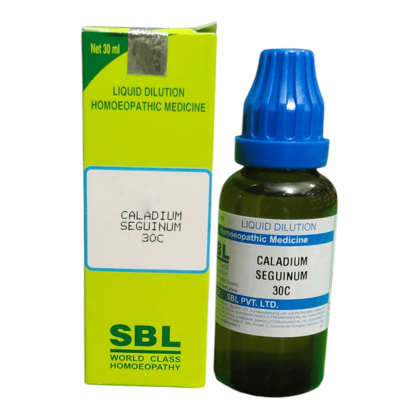 SBL CALADIUM SEGUINUM 30C HOMEOPATHIC MEDICINE 30ML - Liquid - Bhanu Pratap